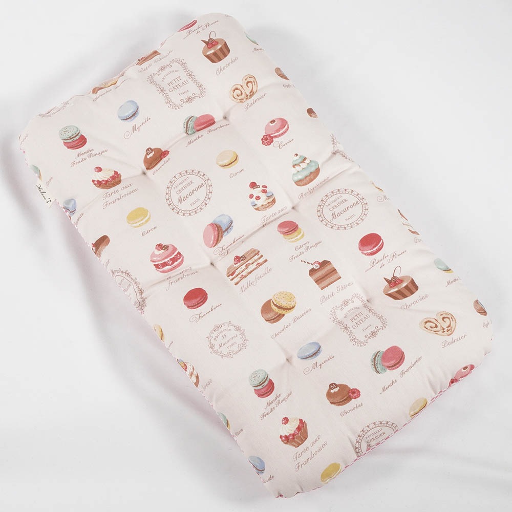 夏用縁無しクッションベッド iCOLD 接触冷感 マカロンピンク Sサイズ