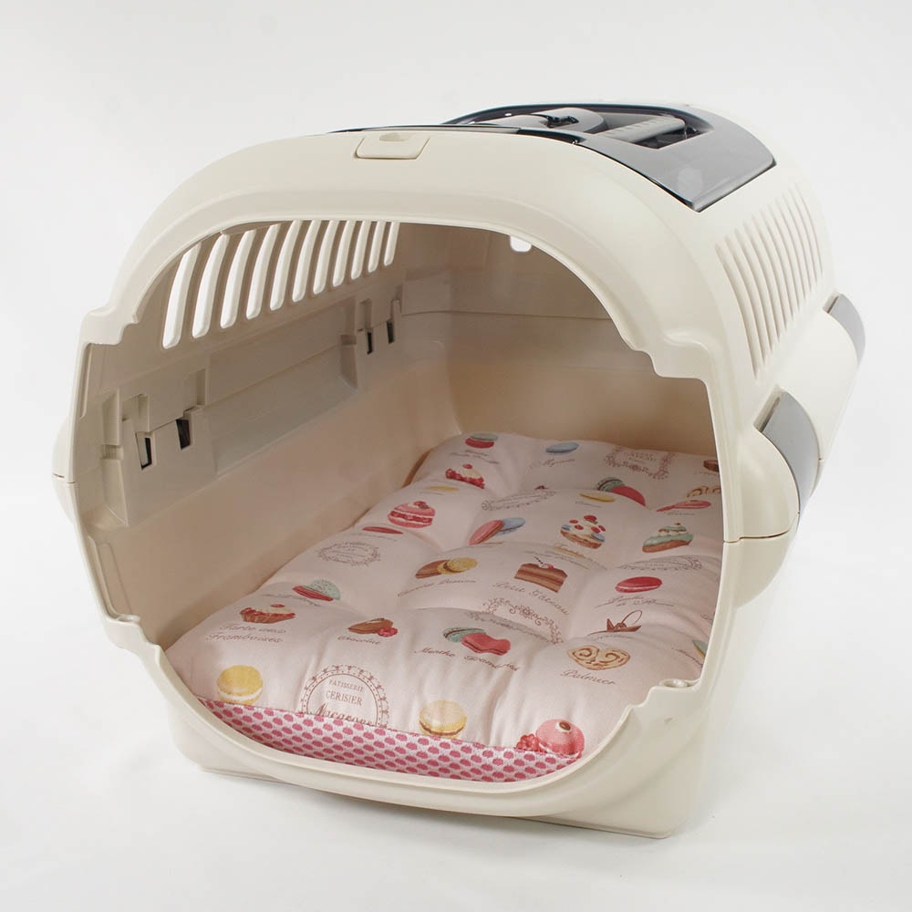 夏用縁無しクッションベッド iCOLD 接触冷感 マカロンピンク Sサイズ