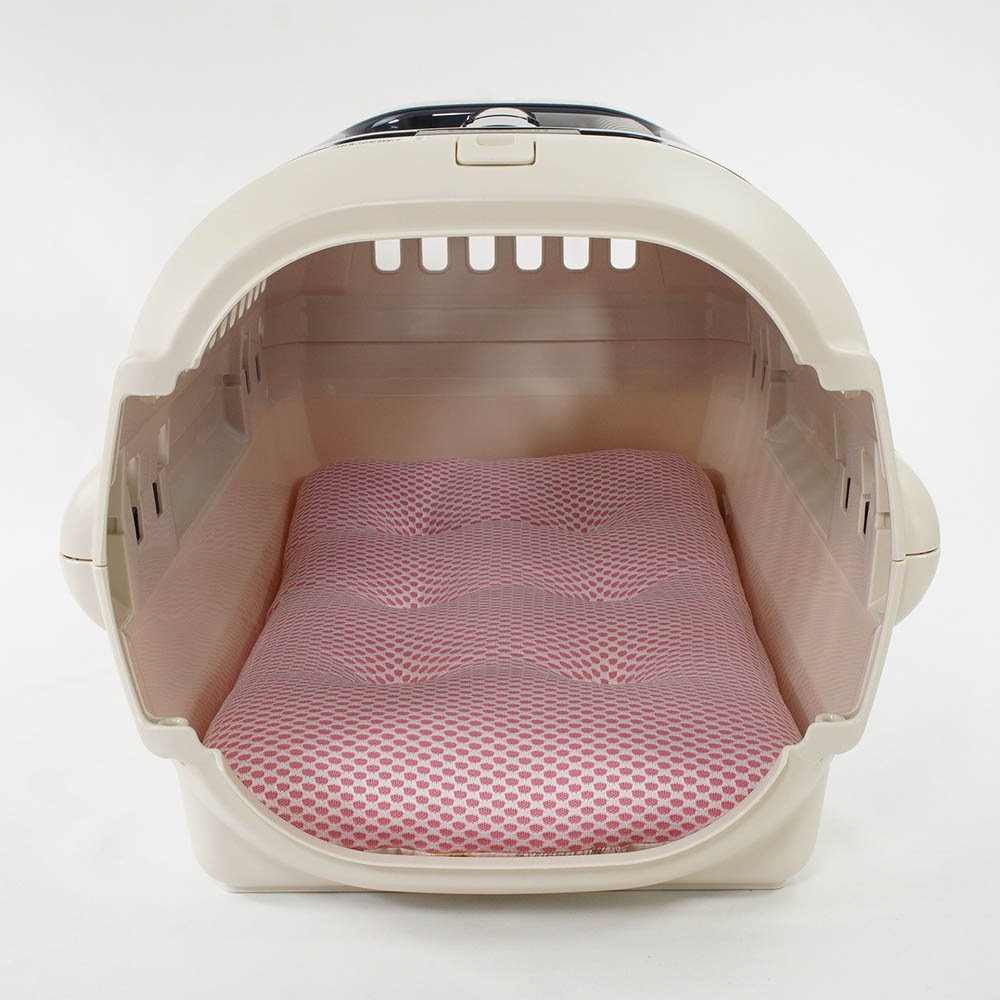 夏用縁無しクッションベッド iCOLD 接触冷感 マカロンピンク Sサイズ