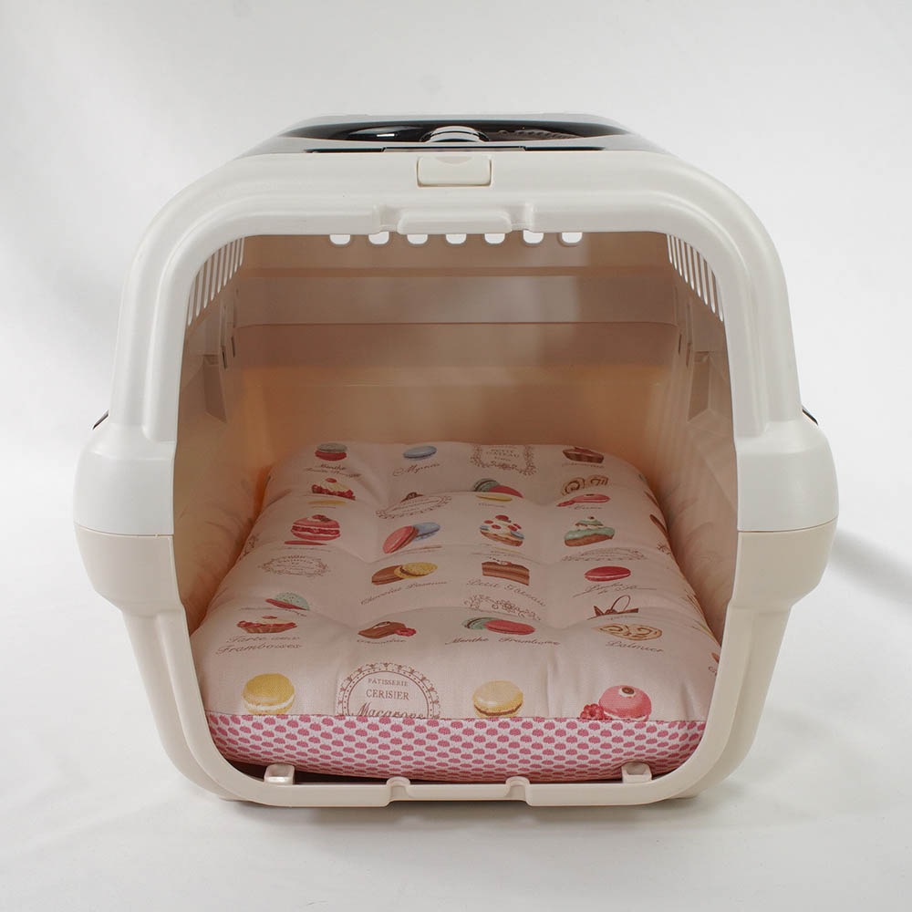 夏用縁無しクッションベッド iCOLD 接触冷感 マカロンピンク Sサイズ