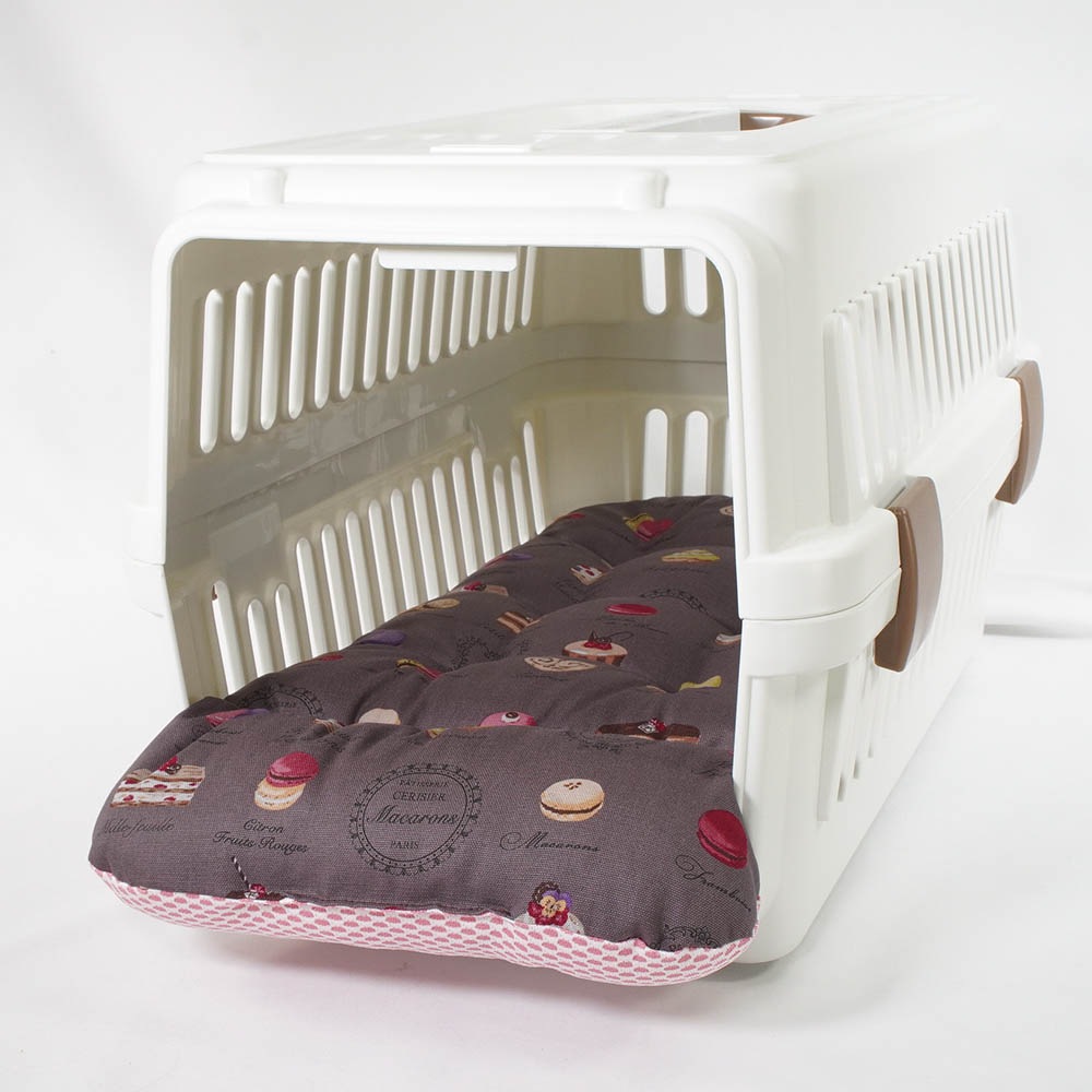 夏用 あごのせ縁無しクッション iCOLD 接触冷感 マカロンチョコ Sサイズ