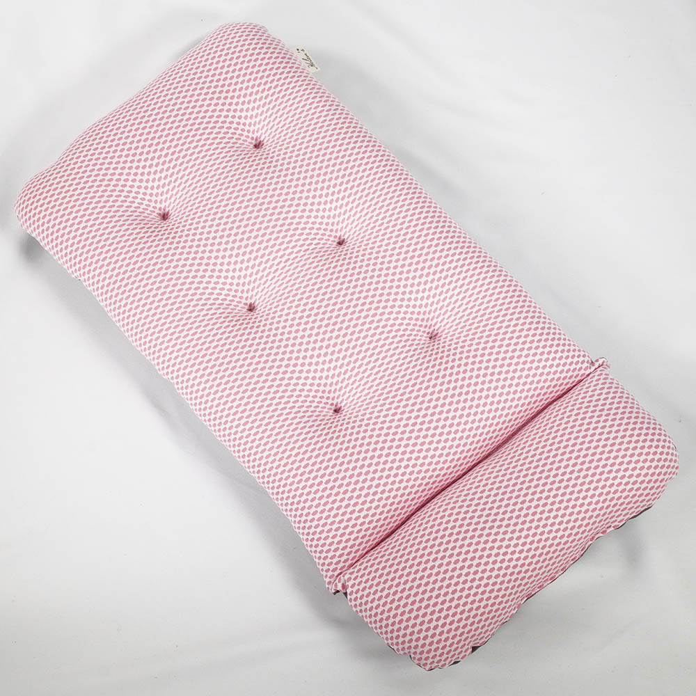 夏用 あごのせ縁無しクッション iCOLD 接触冷感 マカロンチョコ Sサイズ