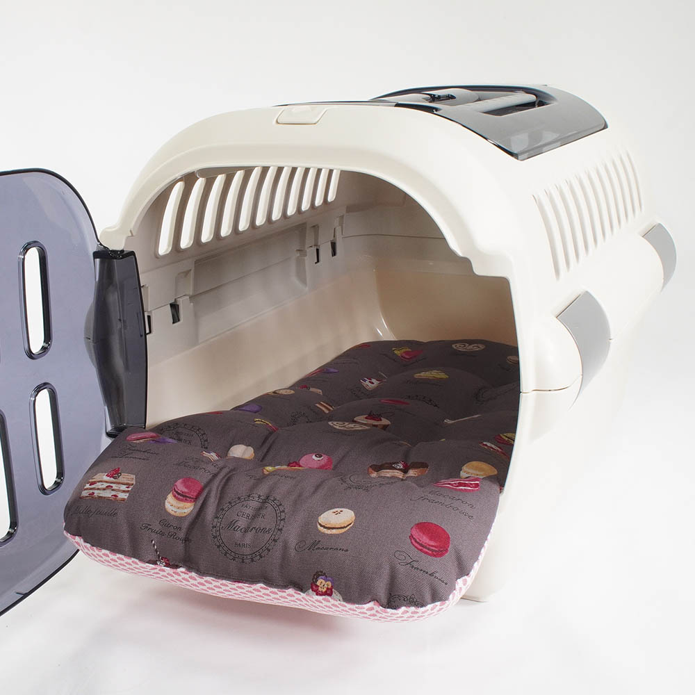 夏用 あごのせ縁無しクッション iCOLD 接触冷感 マカロンチョコ Sサイズ