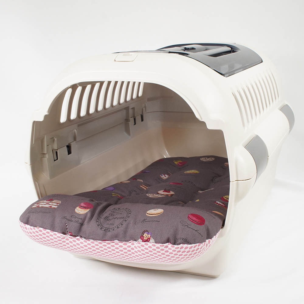 夏用 あごのせ縁無しクッション iCOLD 接触冷感 マカロンチョコ Sサイズ