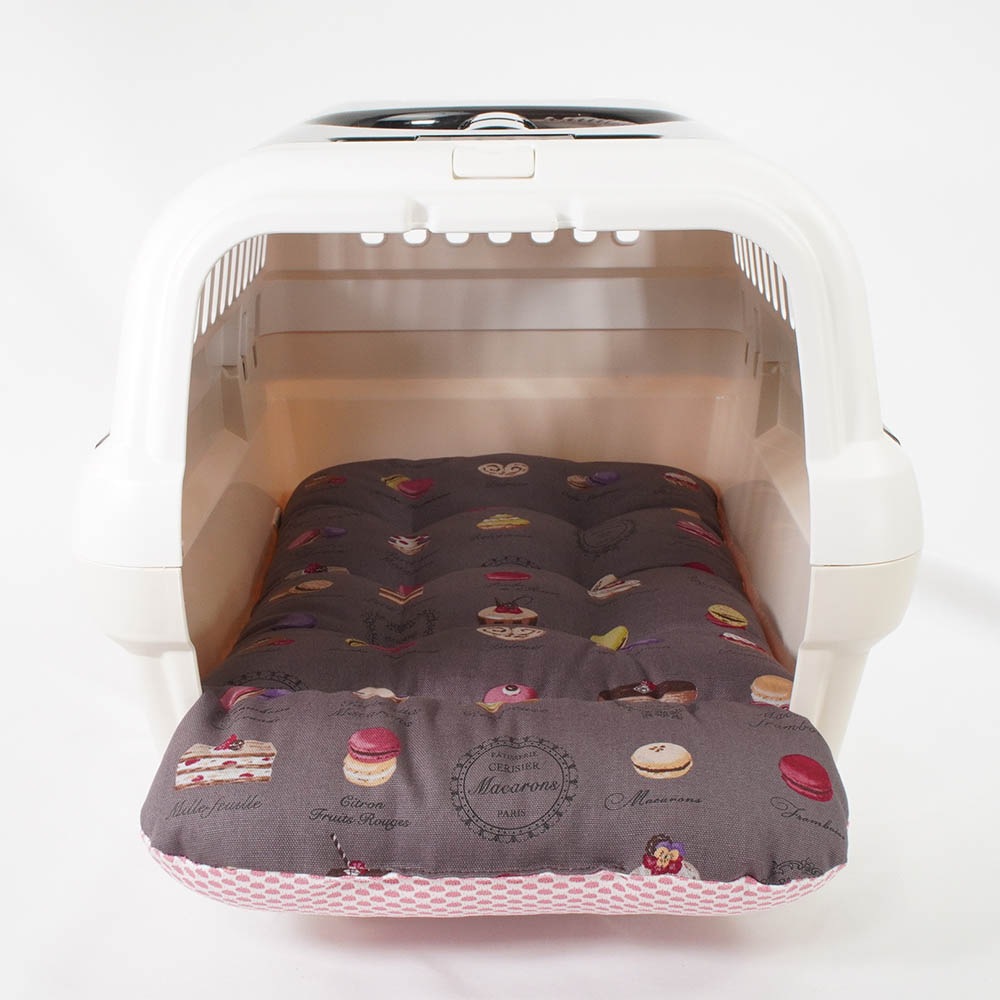 夏用 あごのせ縁無しクッション iCOLD 接触冷感 マカロンチョコ Sサイズ