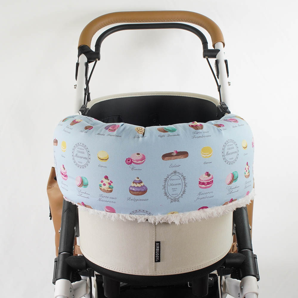 【500円OFF】DOME3レギュラー用クッションセット ぷくぷく あごのせクッション＋キャリークッションベッド Sサイズ マカロンブルーファー