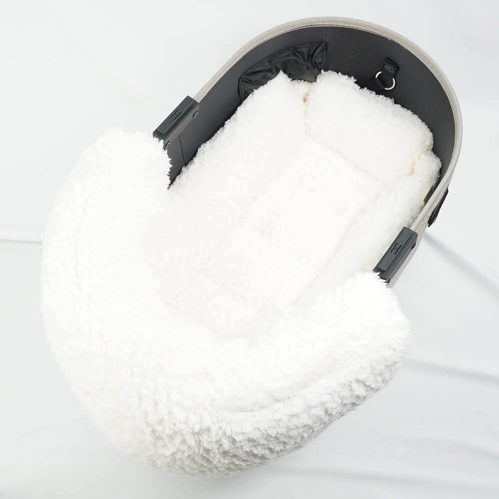 【500円OFF】DOME3レギュラー用クッションセット ぷくぷく あごのせクッション＋キャリークッションベッド Sサイズ マカロンブルーファー