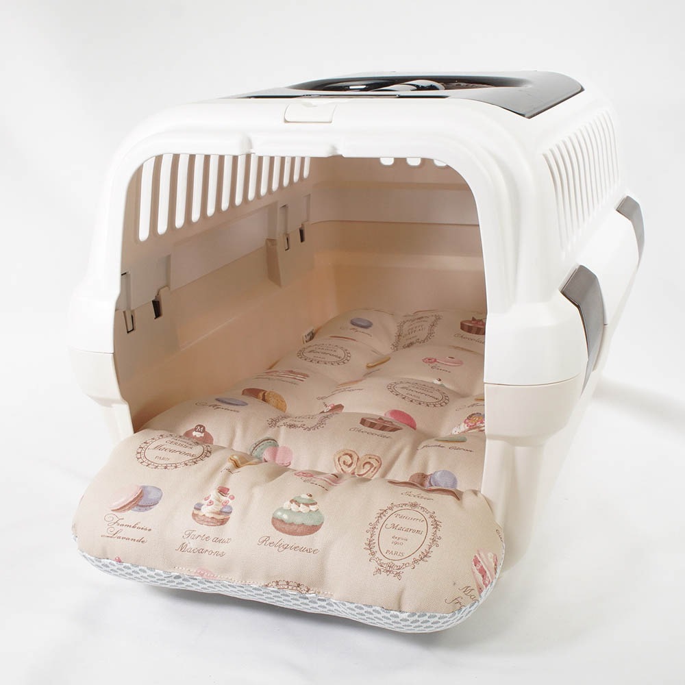 夏用 あごのせ縁無しクッション iCOLD 接触冷感 マカロンベージュ Sサイズ