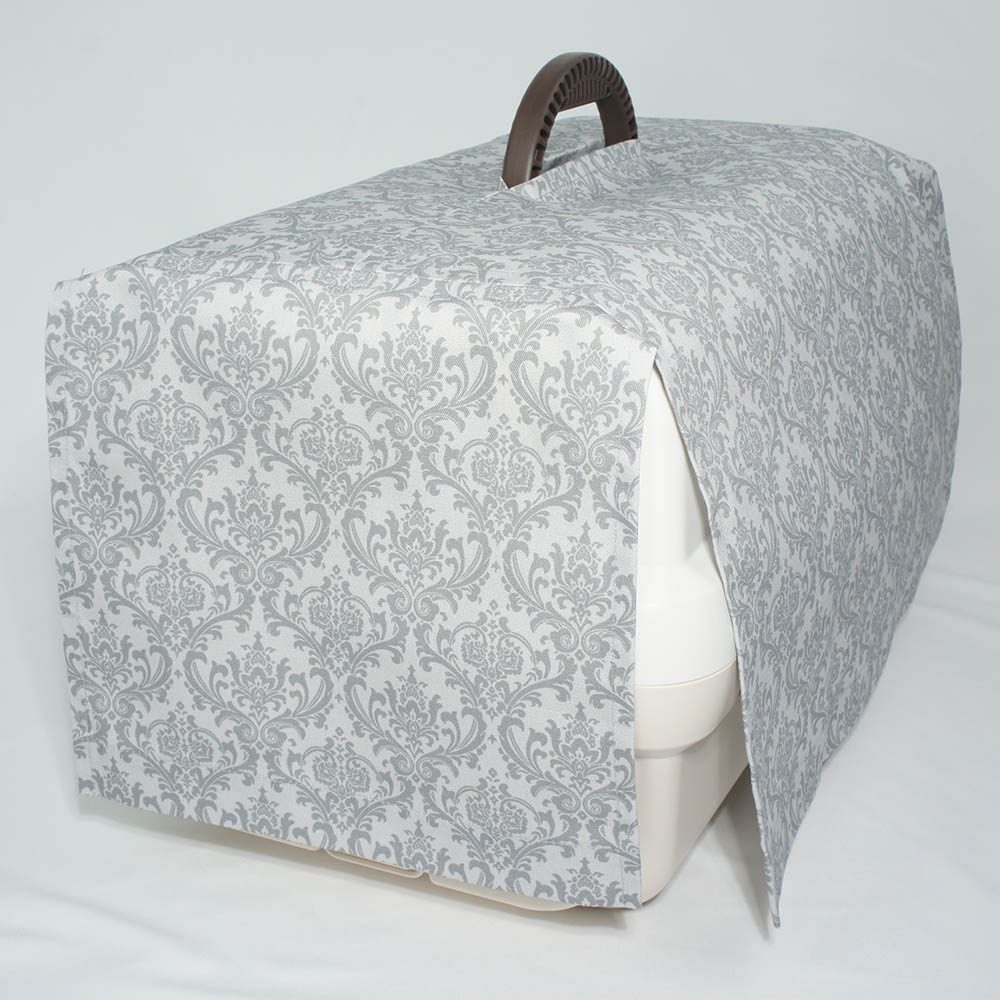 目隠しイージーカバー ショルダーベルト対応 ダマスク グレー＜マルチ幅＞ Sサイズ