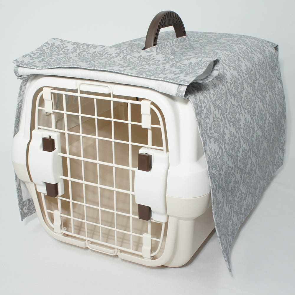 目隠しイージーカバー ショルダーベルト対応 ダマスク グレー＜マルチ幅＞ Sサイズ