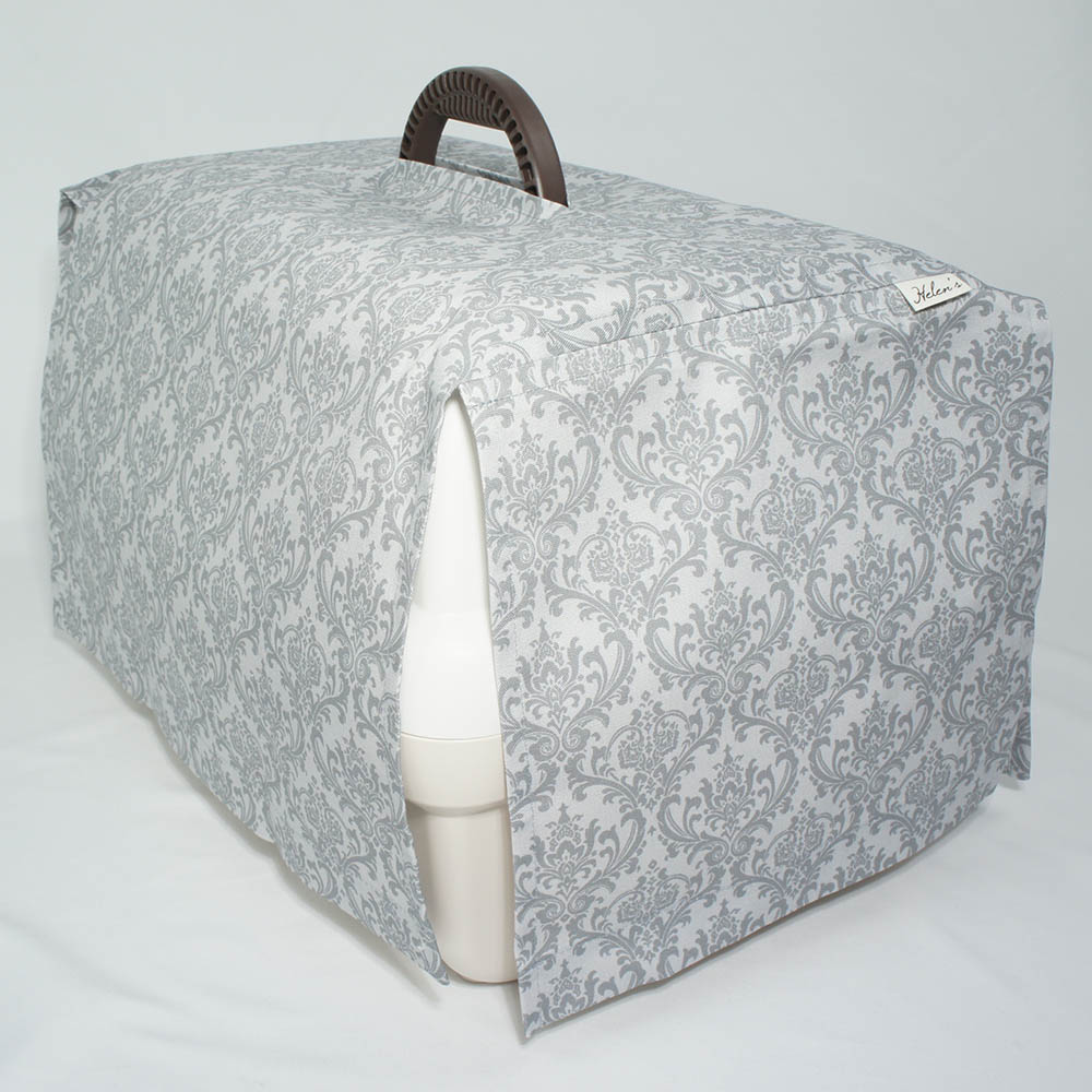 目隠しイージーカバー ショルダーベルト対応 ダマスク グレー＜マルチ幅＞ Sサイズ