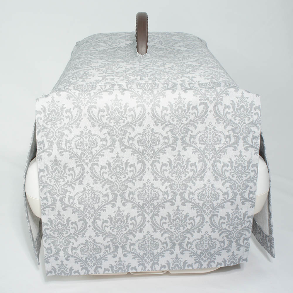 目隠しイージーカバー ショルダーベルト対応 ダマスク グレー＜マルチ幅＞ Sサイズ
