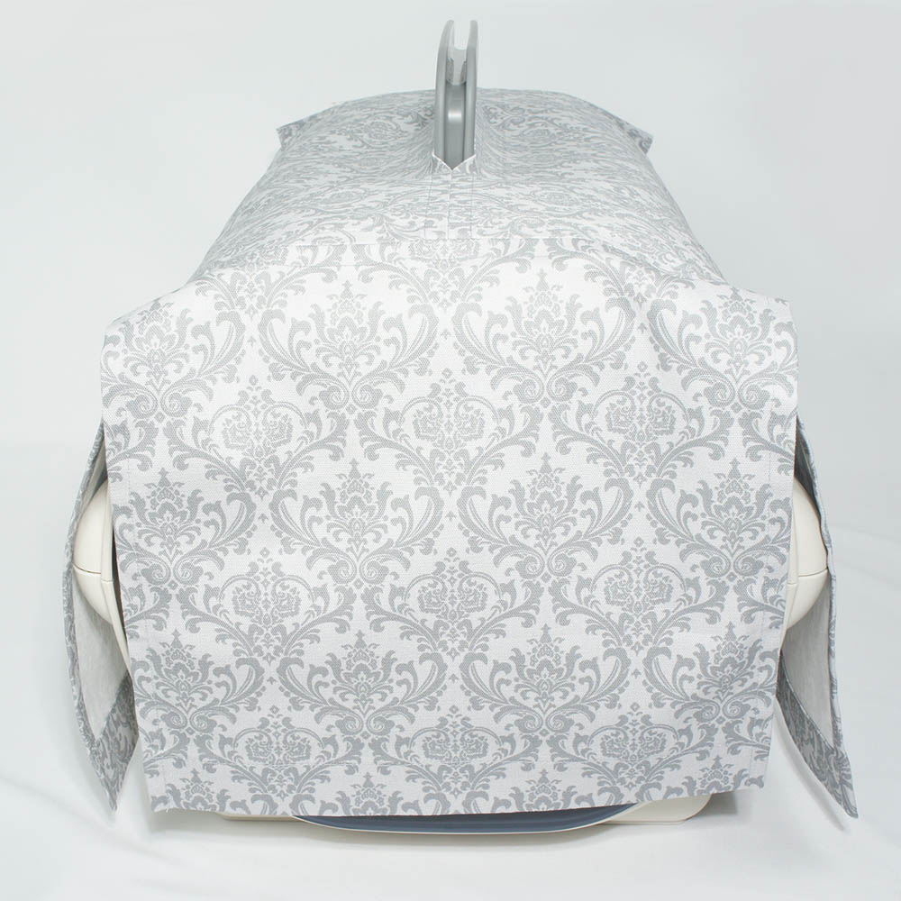 目隠しイージーカバー ショルダーベルト対応 ダマスク グレー＜マルチ幅＞ Sサイズ