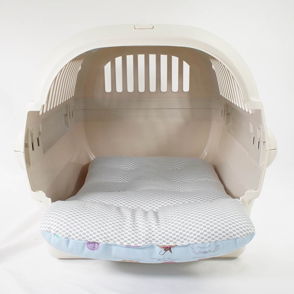 夏用 あごのせ縁無しクッション iCOLD 接触冷感 マカロンブルー Mサイズ