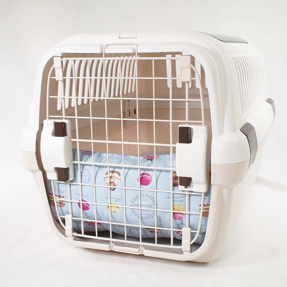 夏用 あごのせ縁無しクッション iCOLD 接触冷感 マカロンブルー Mサイズ