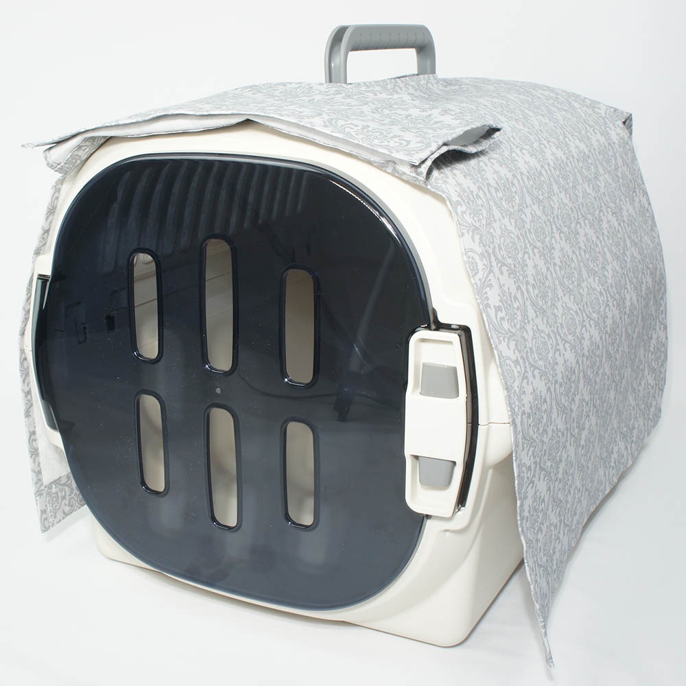 目隠しイージーカバー ショルダーベルト対応 ダマスク グレー＜マルチ幅＞ Mサイズ