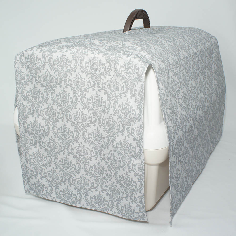 目隠しイージーカバー ショルダーベルト対応 ダマスク グレー＜マルチ幅＞ Mサイズ