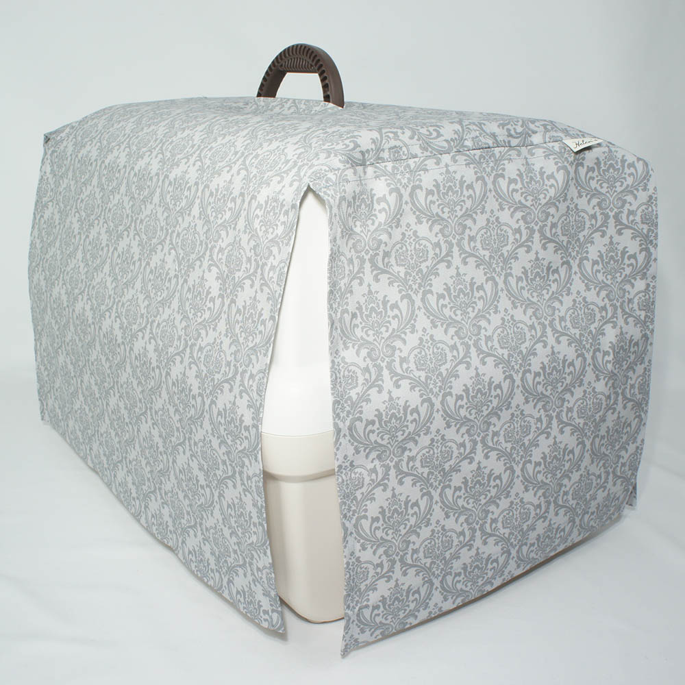 目隠しイージーカバー ショルダーベルト対応 ダマスク グレー＜マルチ幅＞ Mサイズ