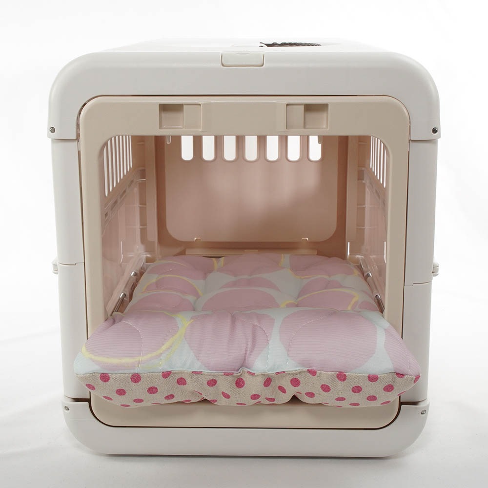 夏用あごのせ縁無しクッション/クレートクッション マーベラスクール Abuku ピンクパープル Sサイズ