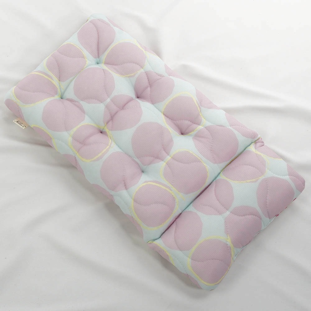 夏用あごのせ縁無しクッション/クレートクッション マーベラスクール Abuku ピンクパープル Sサイズ