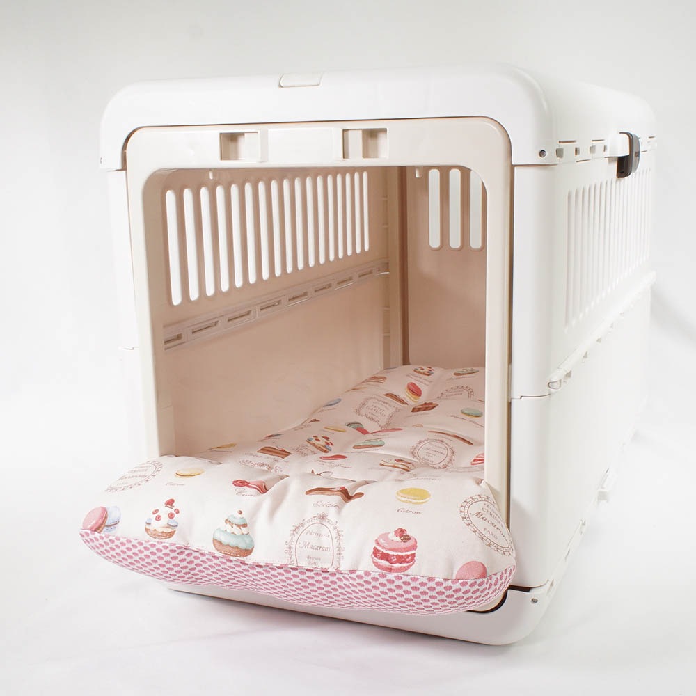 夏用 あごのせ縁無しクッション iCOLD 接触冷感 マカロンピンク Mサイズ