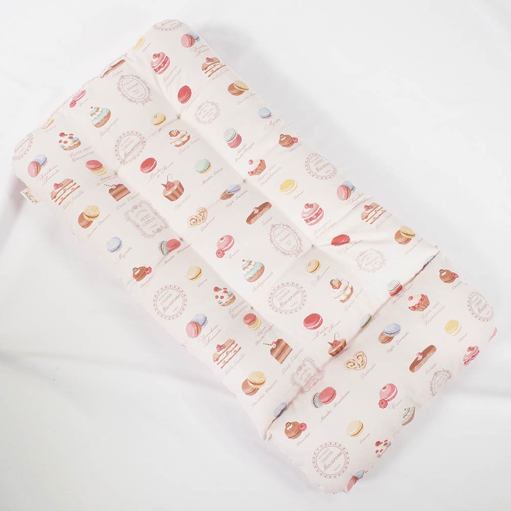 夏用 あごのせ縁無しクッション iCOLD 接触冷感 マカロンピンク Mサイズ