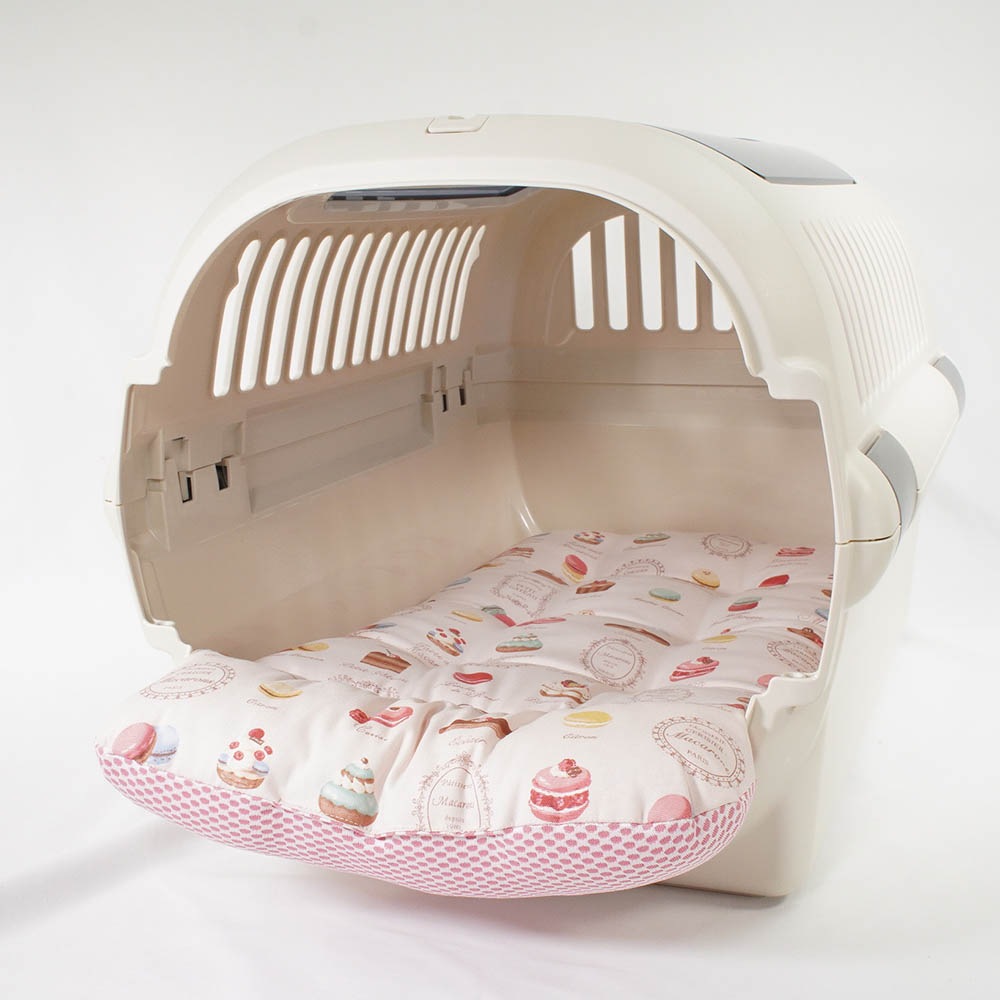 夏用 あごのせ縁無しクッション iCOLD 接触冷感 マカロンピンク Mサイズ