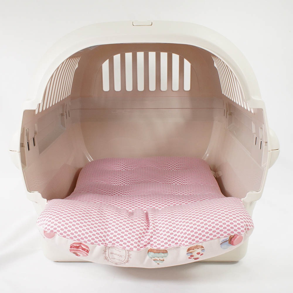 夏用 あごのせ縁無しクッション iCOLD 接触冷感 マカロンピンク Mサイズ