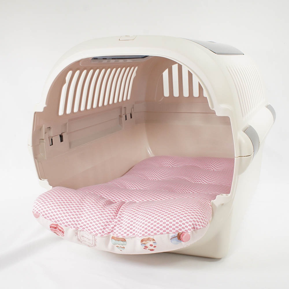 夏用 あごのせ縁無しクッション iCOLD 接触冷感 マカロンピンク Mサイズ