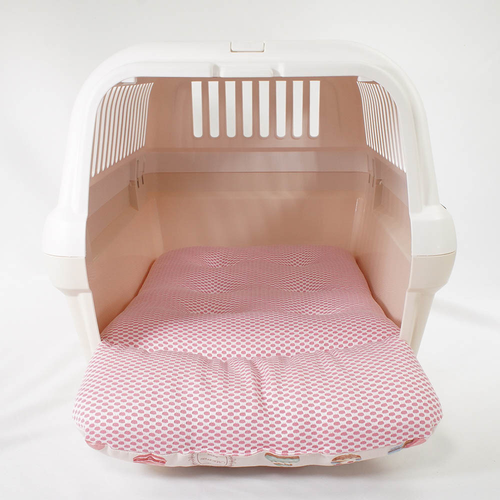 夏用 あごのせ縁無しクッション iCOLD 接触冷感 マカロンピンク Mサイズ