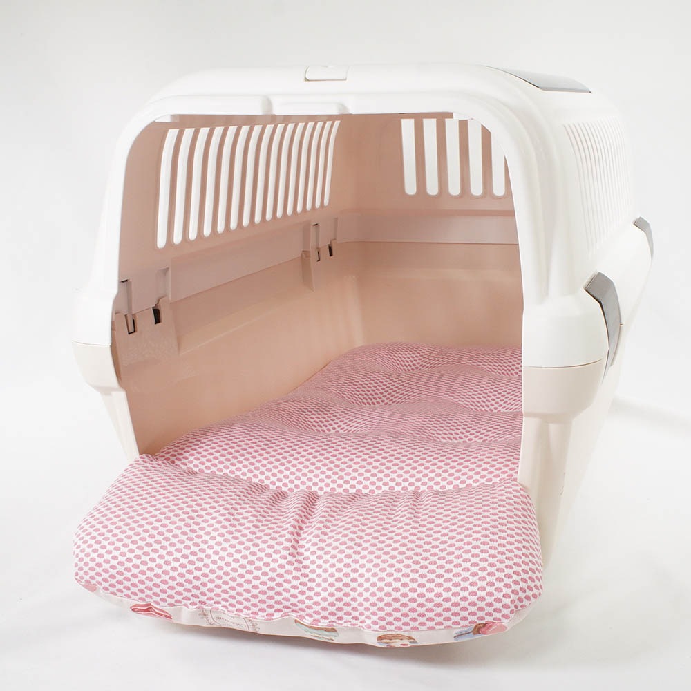 夏用 あごのせ縁無しクッション iCOLD 接触冷感 マカロンピンク Mサイズ