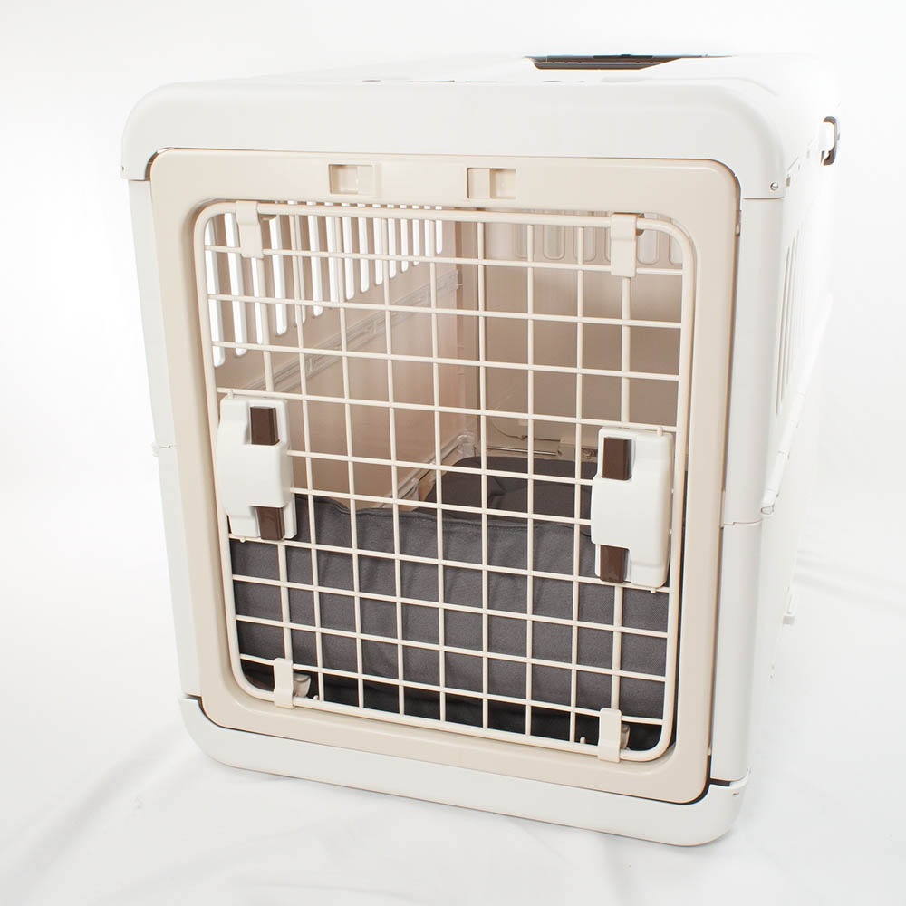 あごのせ縁無しクッション 丈夫な9.5号帆布生地（両面帆布） チャコールグレー Lサイズ