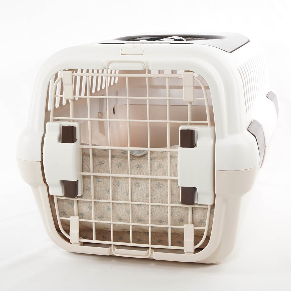 夏用あごのせ縁無しクッション/クレートクッション マーベラスクール Ginga ブルー Sサイズ