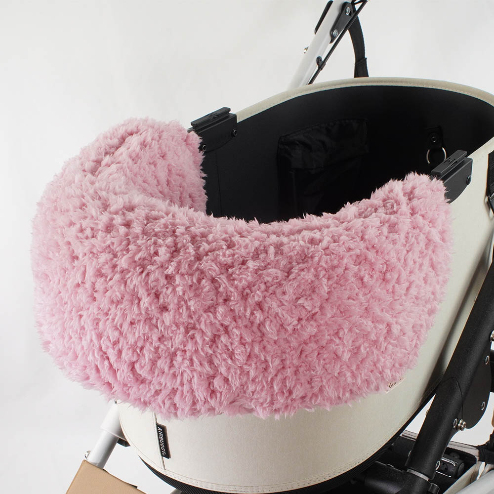 【500円OFF】DOME3ラージ用クッションセット ぷくぷく あごのせクッション＋キャリークッションベッド Mサイズ マカロンハニーピンクファー