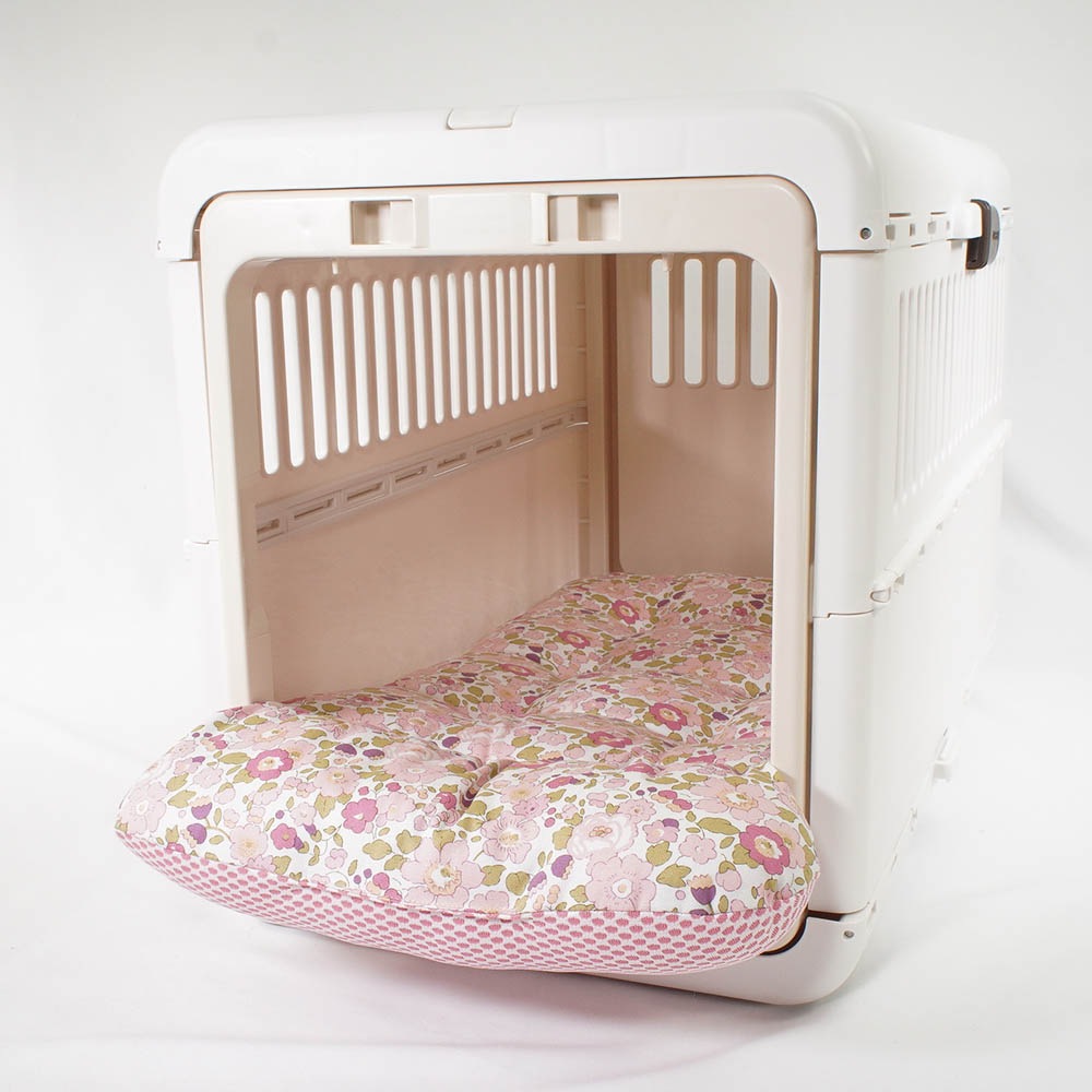 夏用 あごのせ縁無しクッション iCOLD 接触冷感 リバティプリント Betsy ピンク Mサイズ