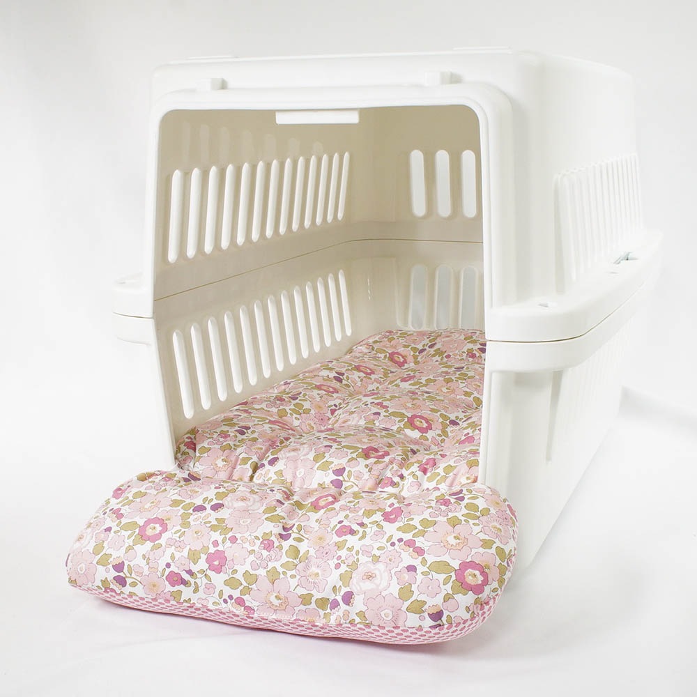 夏用 あごのせ縁無しクッション iCOLD 接触冷感 リバティプリント Betsy ピンク Mサイズ