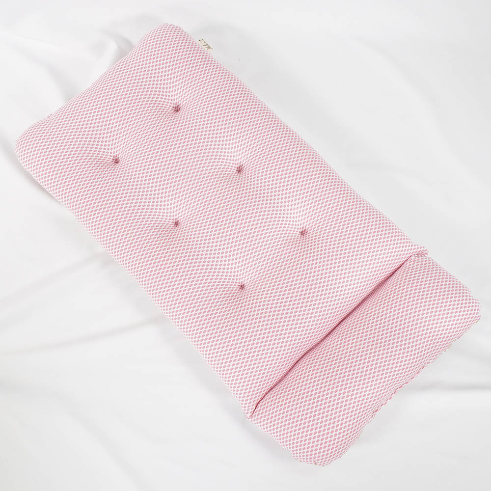 夏用 あごのせ縁無しクッション iCOLD 接触冷感 リバティプリント Betsy ピンク Mサイズ