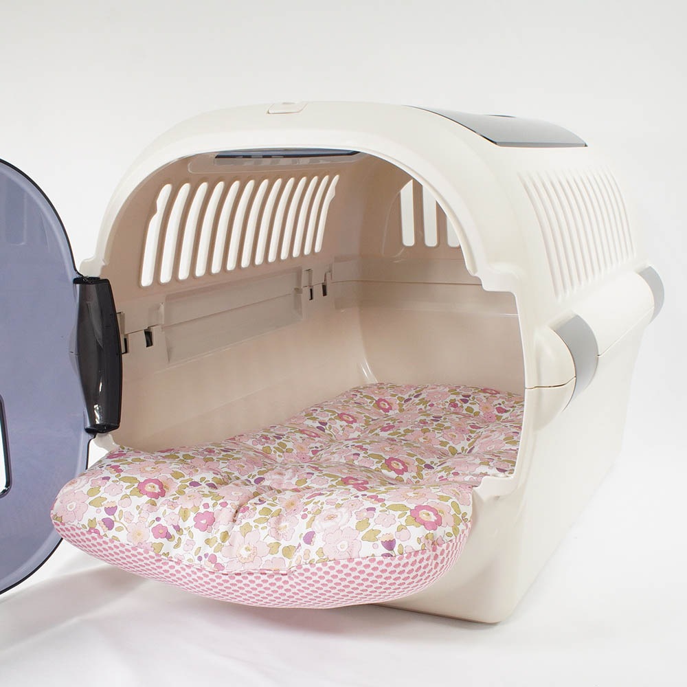夏用 あごのせ縁無しクッション iCOLD 接触冷感 リバティプリント Betsy ピンク Mサイズ