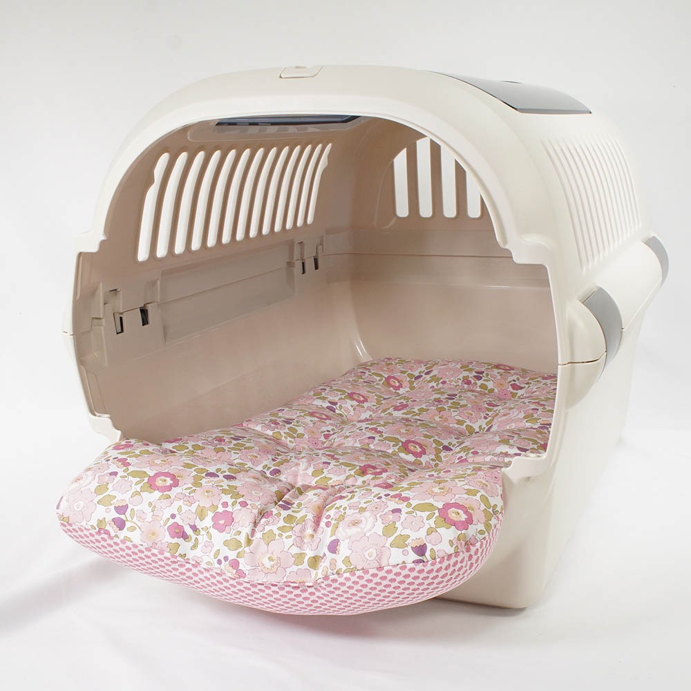 夏用 あごのせ縁無しクッション iCOLD 接触冷感 リバティプリント Betsy ピンク Mサイズ