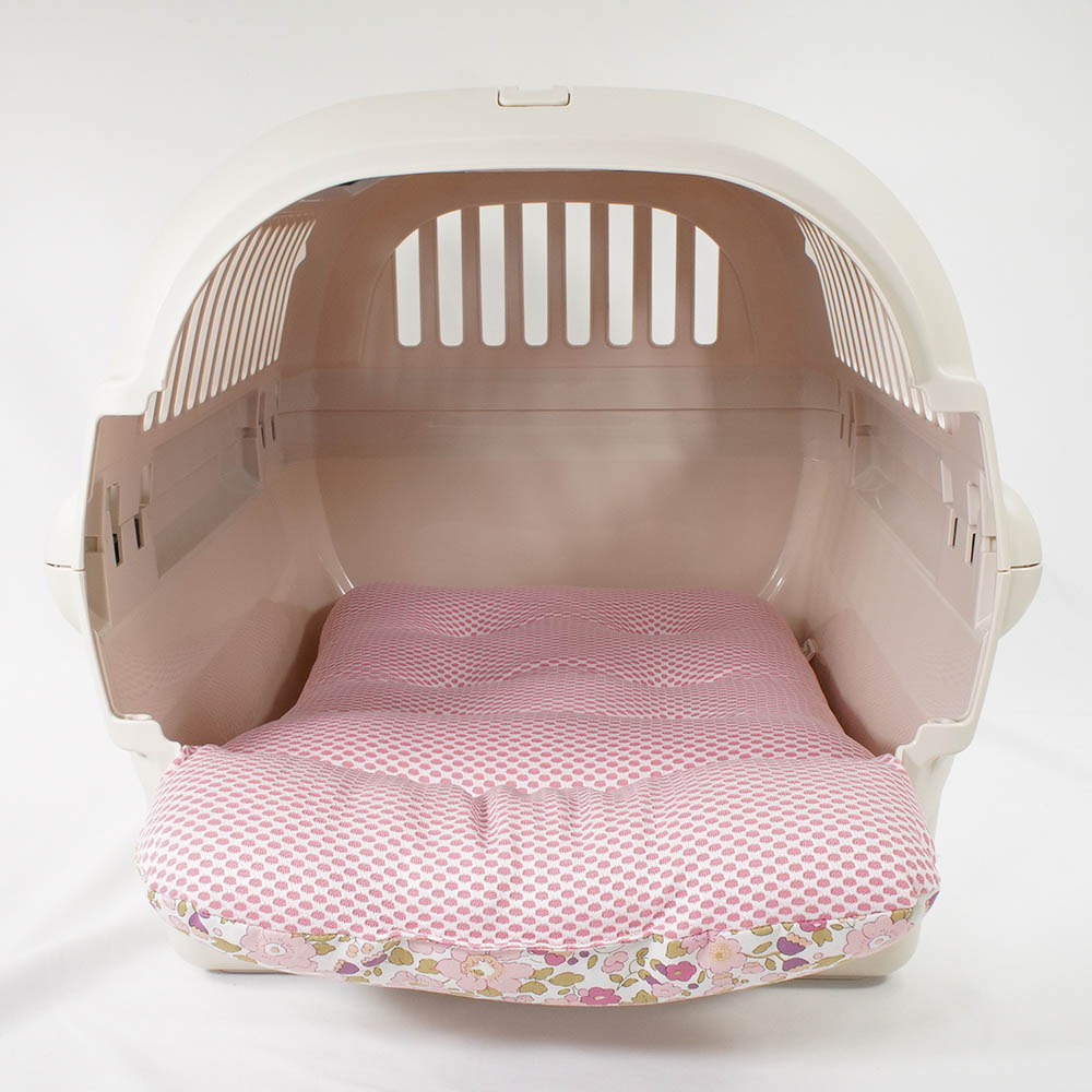 夏用 あごのせ縁無しクッション iCOLD 接触冷感 リバティプリント Betsy ピンク Mサイズ