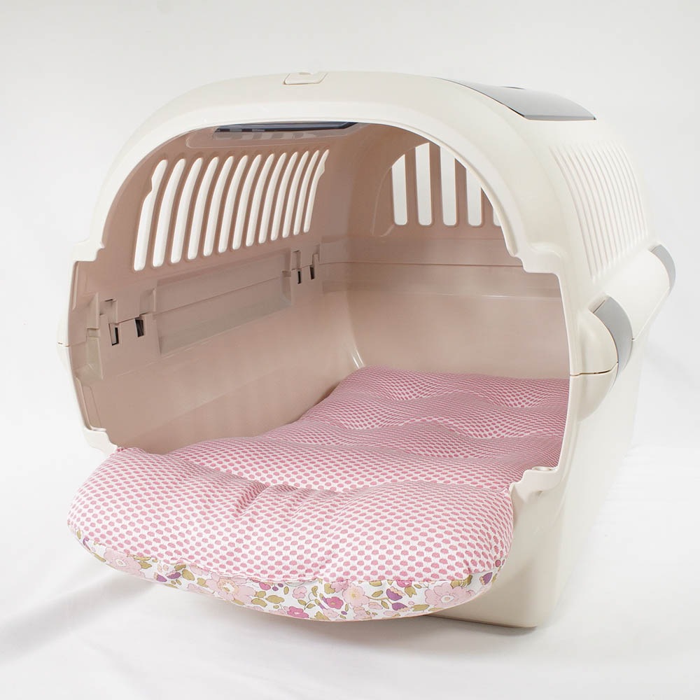 夏用 あごのせ縁無しクッション iCOLD 接触冷感 リバティプリント Betsy ピンク Mサイズ