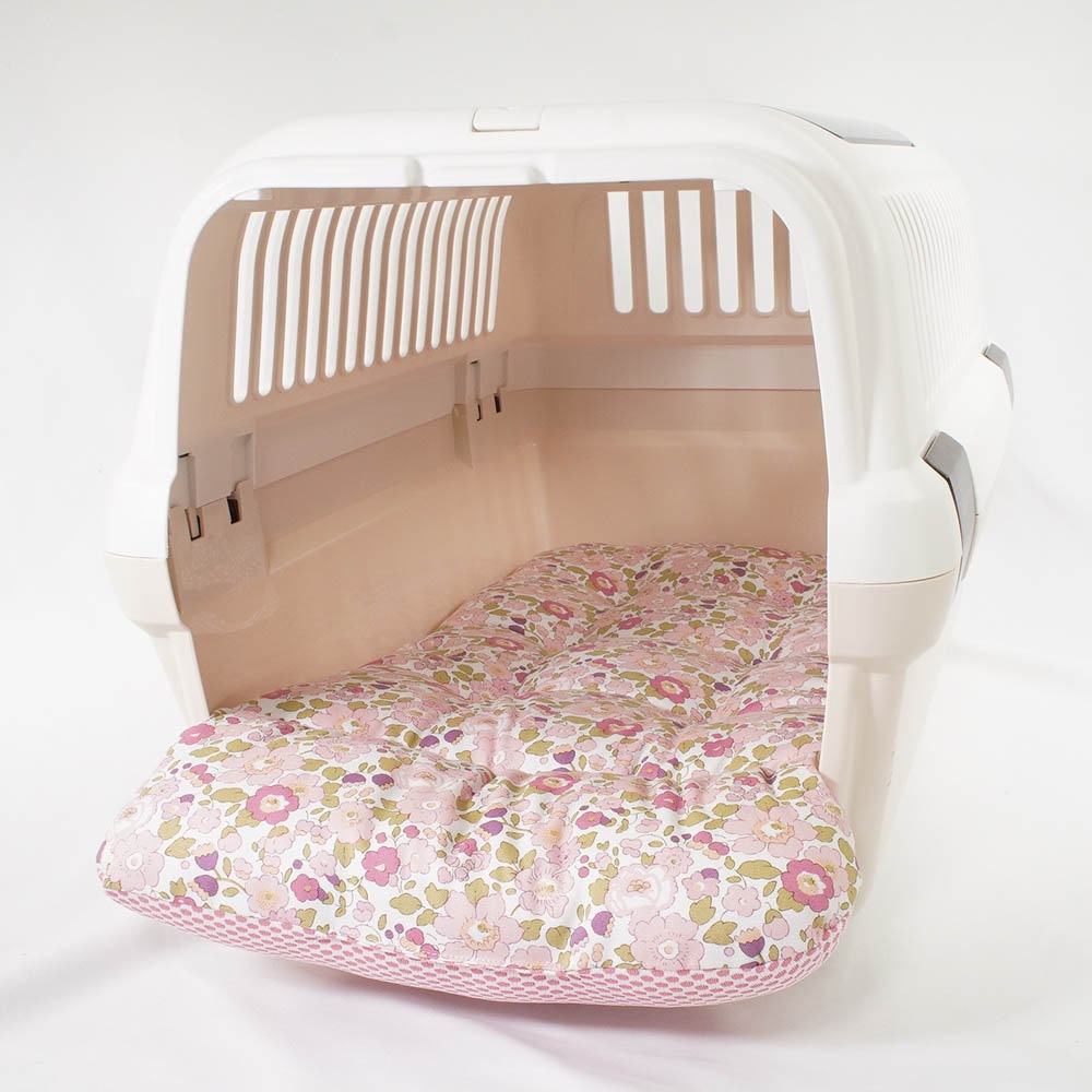 夏用 あごのせ縁無しクッション iCOLD 接触冷感 リバティプリント Betsy ピンク Mサイズ