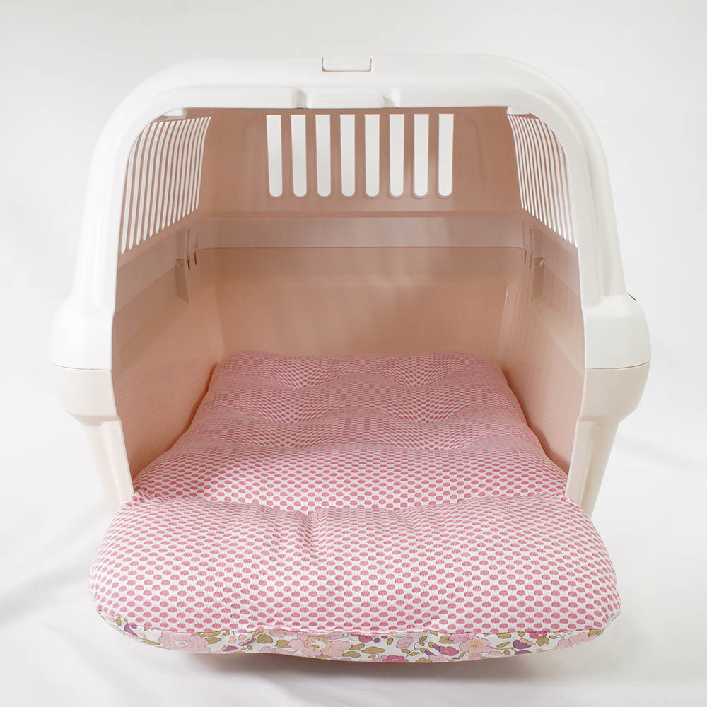夏用 あごのせ縁無しクッション iCOLD 接触冷感 リバティプリント Betsy ピンク Mサイズ