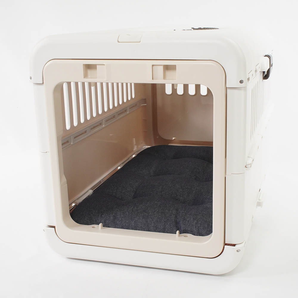 夏用縁無しクッションベッド iCOLD 接触冷感 10オンスデニムネイビー Sサイズ