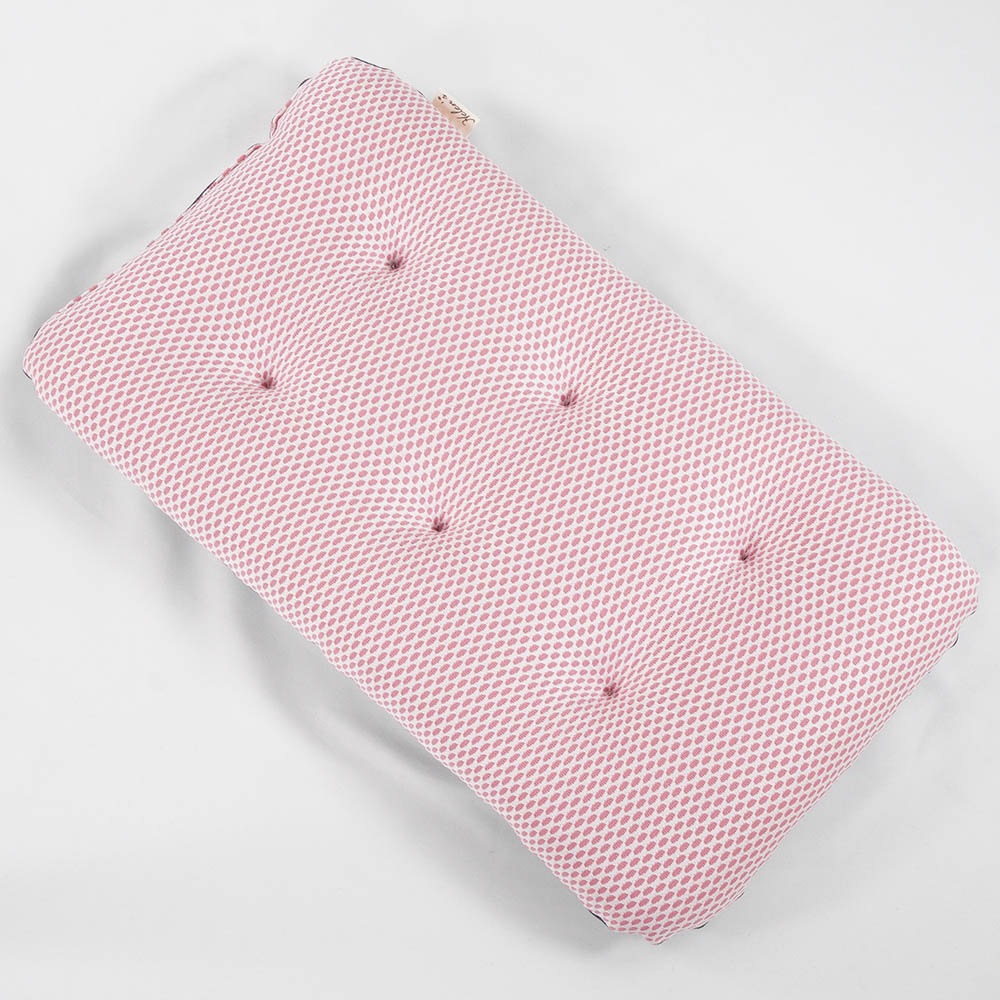 夏用縁無しクッションベッド iCOLD 接触冷感 10オンスデニムネイビー Sサイズ