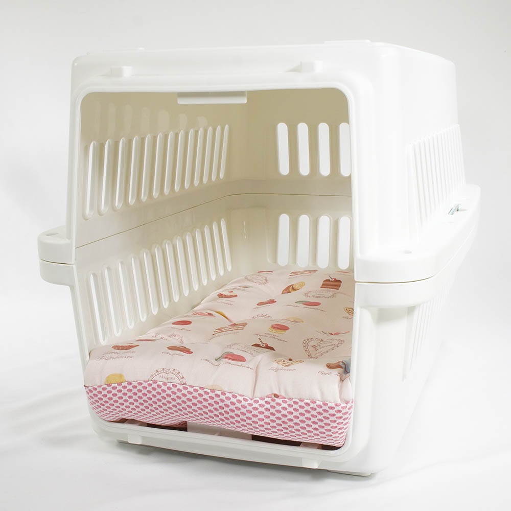 夏用縁無しクッションベッド iCOLD 接触冷感 マカロンピンク Mサイズ