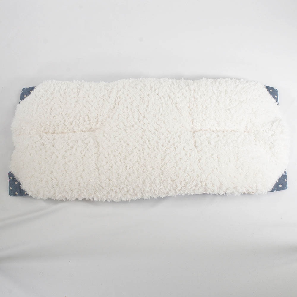 【500円OFF】DOME3ラージ用クッションセット ぷくぷく あごのせクッション＋キャリークッションベッド Mサイズ マカロンブルーファー