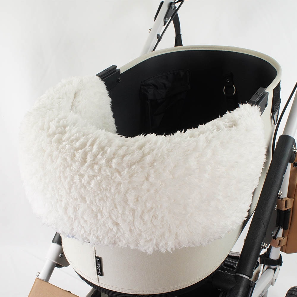 【500円OFF】DOME3ラージ用クッションセット ぷくぷく あごのせクッション＋キャリークッションベッド Mサイズ マカロンブルーファー