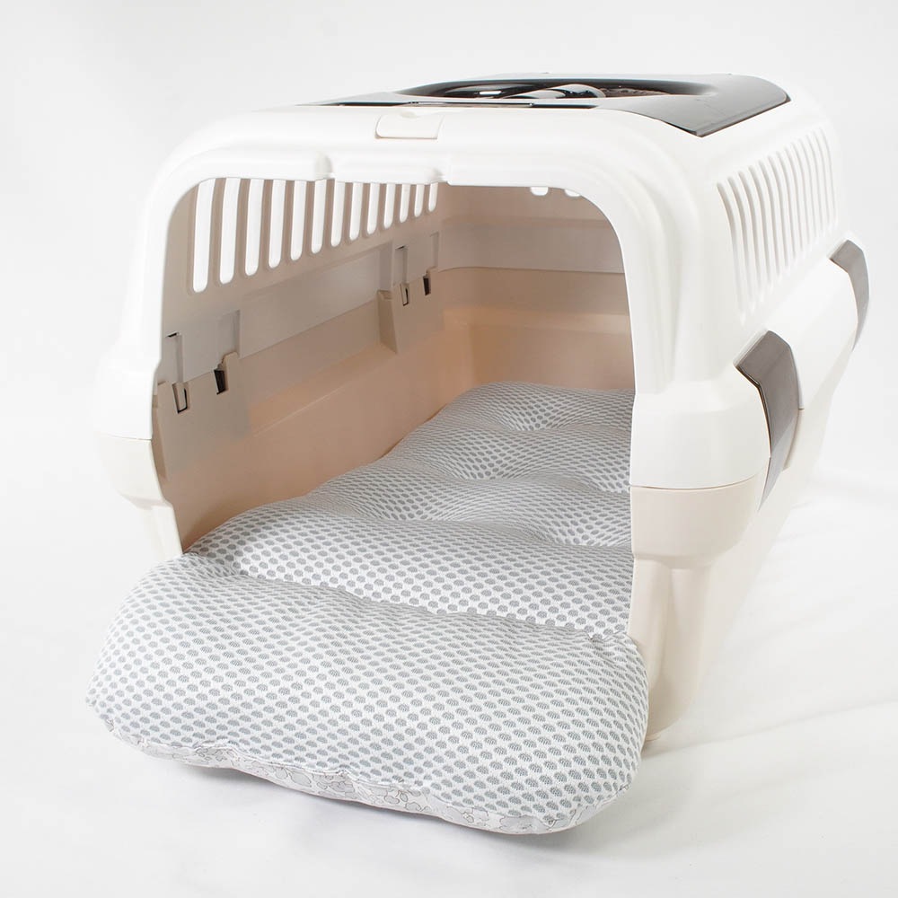 夏用 あごのせ縁無しクッション iCOLD 接触冷感 リバティプリント Betsy グレー Sサイズ