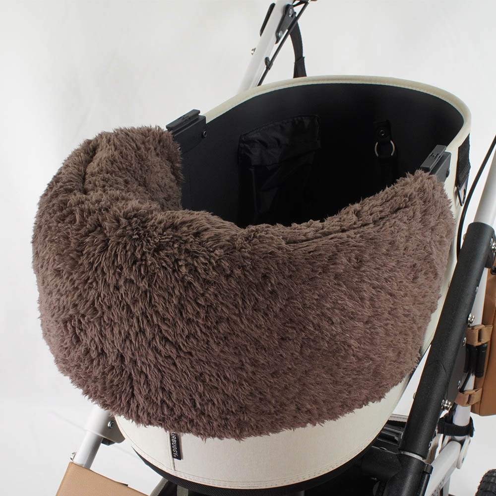 【500円OFF】DOME3ラージ用クッションセット ぷくぷく あごのせクッション＋キャリークッションベッド Mサイズ マカロンベージュアッシュブラウン